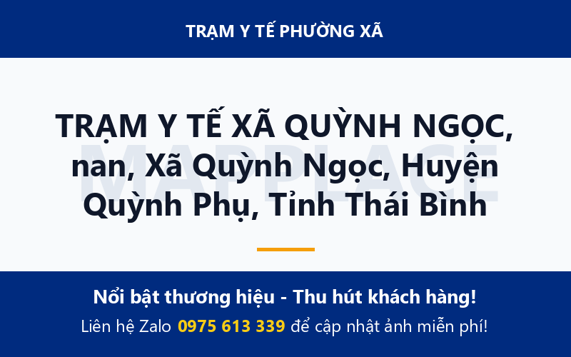 TRẠM Y TẾ XÃ QUỲNH NGỌC, nan, Xã Quỳnh Ngọc, Huyện Quỳnh Phụ, Tỉnh Thái Bình