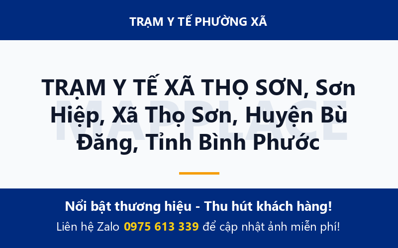 TRẠM Y TẾ XÃ THỌ SƠN, Sơn Hiệp, Xã Thọ Sơn, Huyện Bù Đăng, Tỉnh Bình Phước