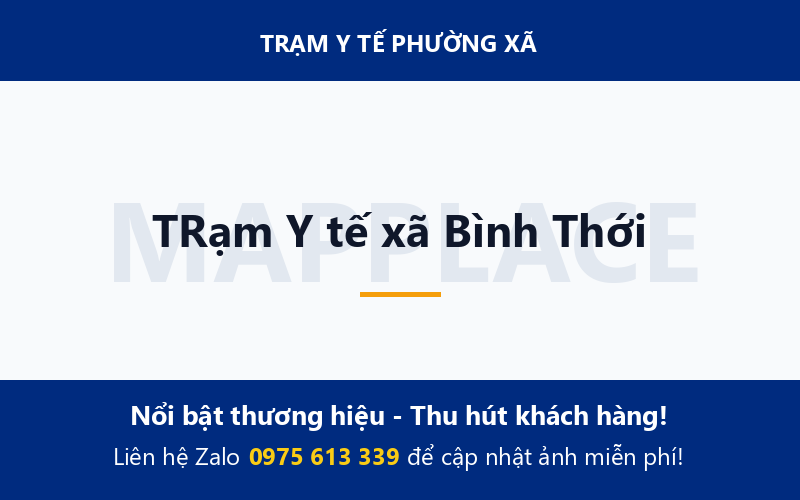 TRạm Y tế xã Bình Thới