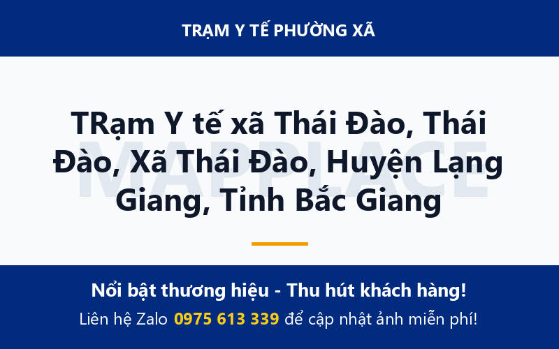 TRạm Y tế xã Thái Đào, Thái Đào, Xã Thái Đào, Huyện Lạng Giang, Tỉnh Bắc Giang
