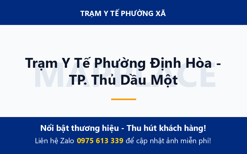 Trạm Y Tế Phường Định Hòa - TP. Thủ Dầu Một