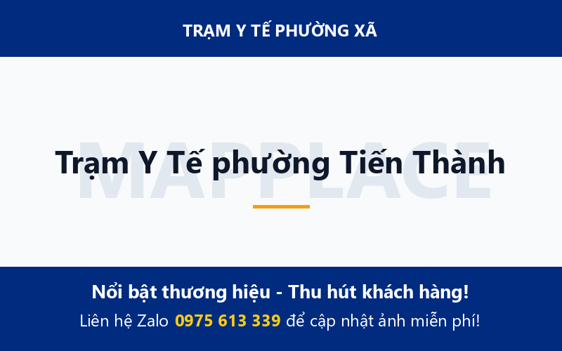 Trạm Y Tế phường Tiến Thành
