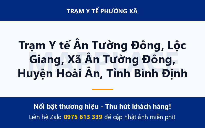 Trạm Y tế Ân Tường Đông, Lộc Giang, Xã Ân Tường Đông, Huyện Hoài Ân, Tỉnh Bình Định