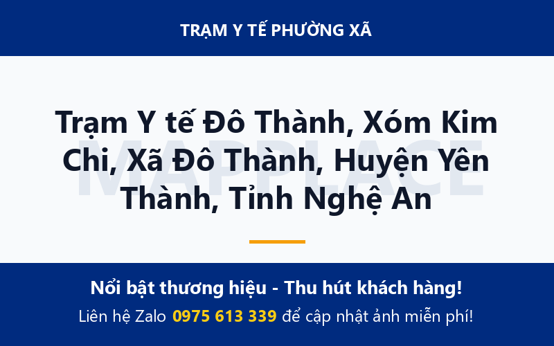 Trạm Y tế Đô Thành, Xóm Kim Chi, Xã Đô Thành, Huyện Yên Thành, Tỉnh Nghệ An