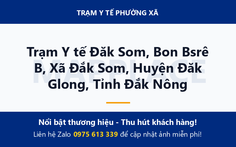 Trạm Y tế Đăk Som, Bon Bsrê B, Xã Đắk Som, Huyện Đăk Glong, Tỉnh Đắk Nông