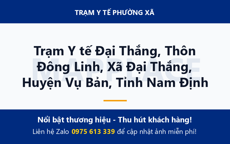 Trạm Y tế Đại Thắng, Thôn Đông Linh, Xã Đại Thắng, Huyện Vụ Bản, Tỉnh Nam Định
