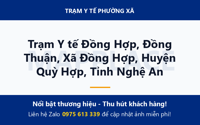 Trạm Y tế Đồng Hợp, Đồng Thuận, Xã Đồng Hợp, Huyện Quỳ Hợp, Tỉnh Nghệ An