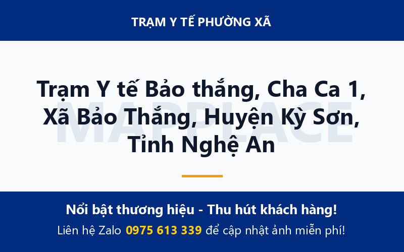 Trạm Y tế Bảo thắng, Cha Ca 1, Xã Bảo Thắng, Huyện Kỳ Sơn, Tỉnh Nghệ An