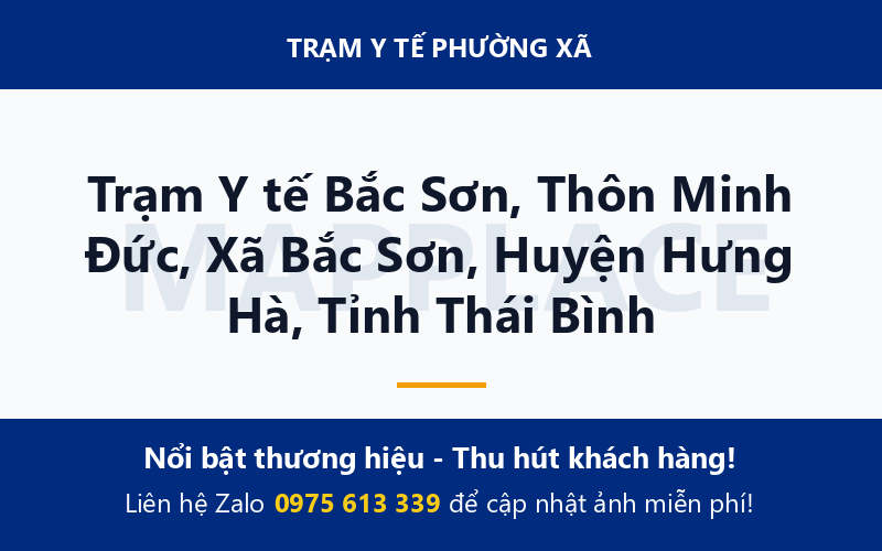 Trạm Y tế Bắc Sơn, Thôn Minh Đức, Xã Bắc Sơn, Huyện Hưng Hà, Tỉnh Thái Bình