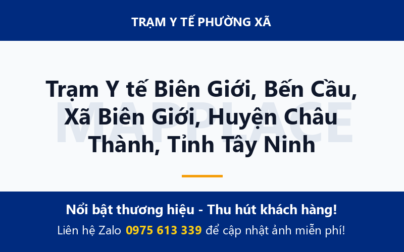 Trạm Y tế Biên Giới, Bến Cầu, Xã Biên Giới, Huyện Châu Thành, Tỉnh Tây Ninh