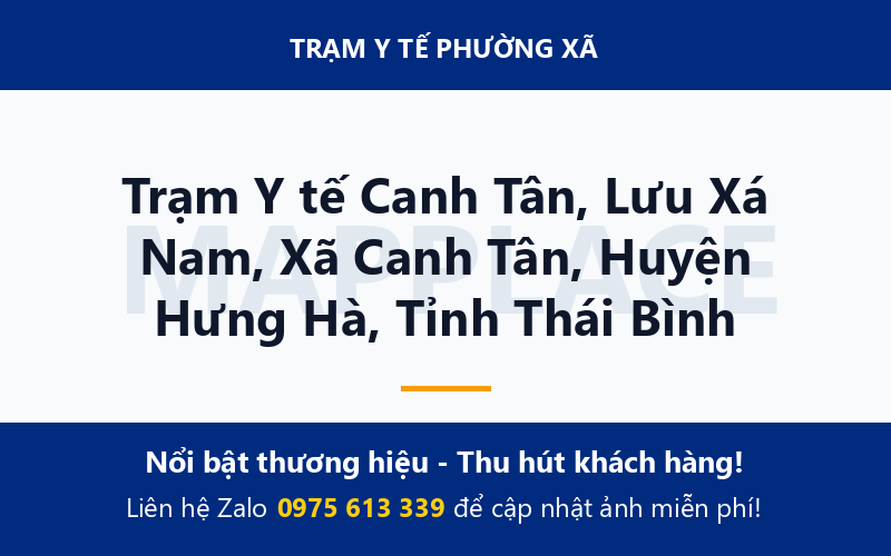 Trạm Y tế Canh Tân, Lưu Xá Nam, Xã Canh Tân, Huyện Hưng Hà, Tỉnh Thái Bình