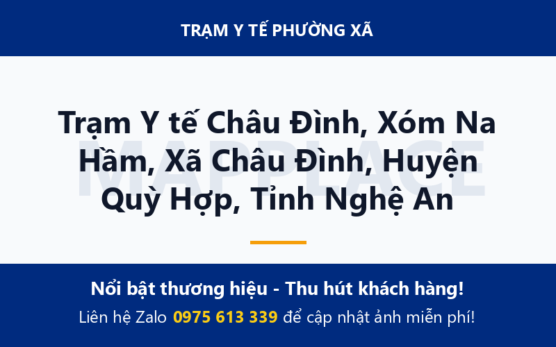 Trạm Y tế Châu Đình, Xóm Na Hầm, Xã Châu Đình, Huyện Quỳ Hợp, Tỉnh Nghệ An