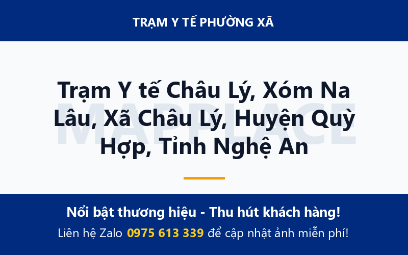 Trạm Y tế Châu Lý, Xóm Na Lâu, Xã Châu Lý, Huyện Quỳ Hợp, Tỉnh Nghệ An