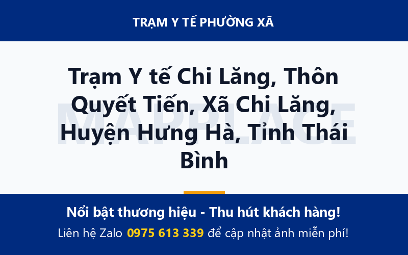 Trạm Y tế Chi Lăng, Thôn Quyết Tiến, Xã Chi Lăng, Huyện Hưng Hà, Tỉnh Thái Bình
