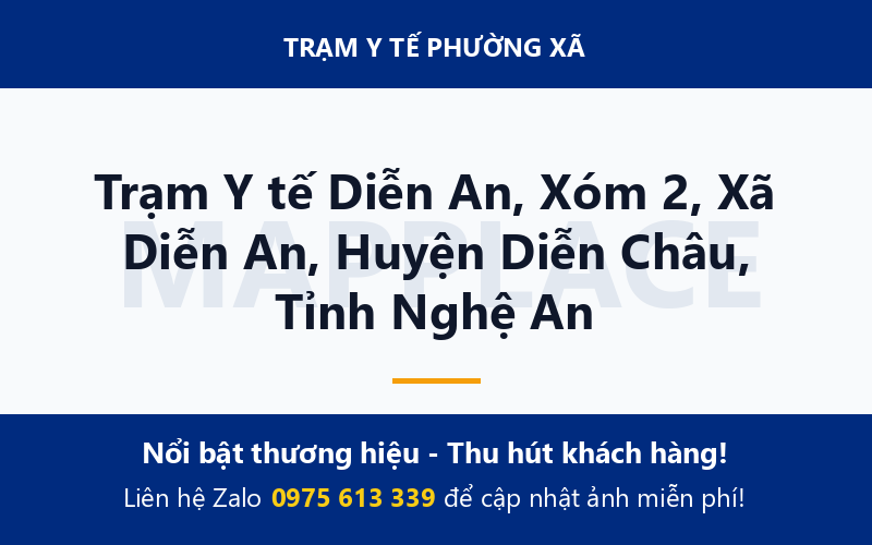Trạm Y tế Diễn An, Xóm 2, Xã Diễn An, Huyện Diễn Châu, Tỉnh Nghệ An