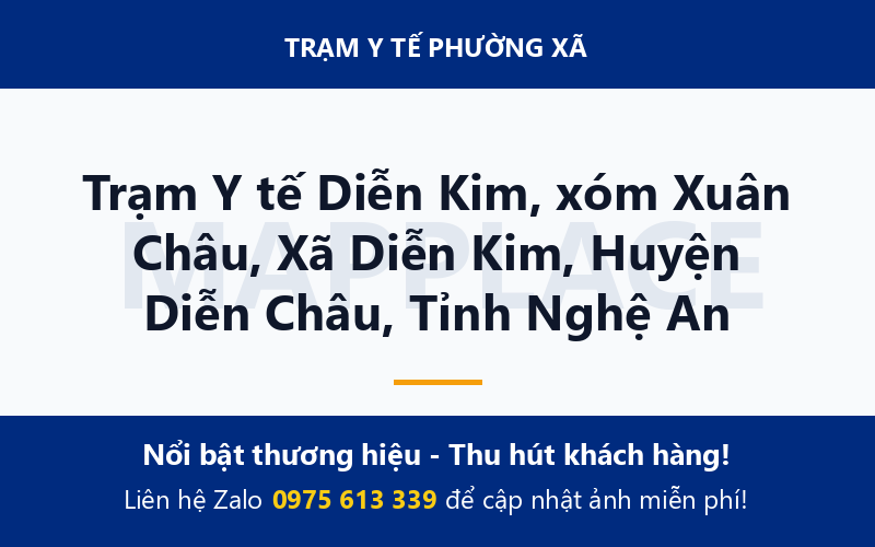Trạm Y tế Diễn Kim, xóm Xuân Châu, Xã Diễn Kim, Huyện Diễn Châu, Tỉnh Nghệ An
