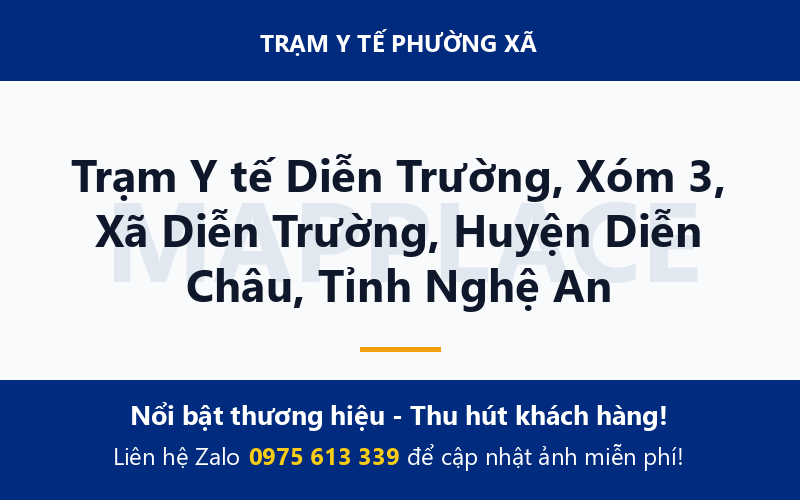 Trạm Y tế Diễn Trường, Xóm 3, Xã Diễn Trường, Huyện Diễn Châu, Tỉnh Nghệ An
