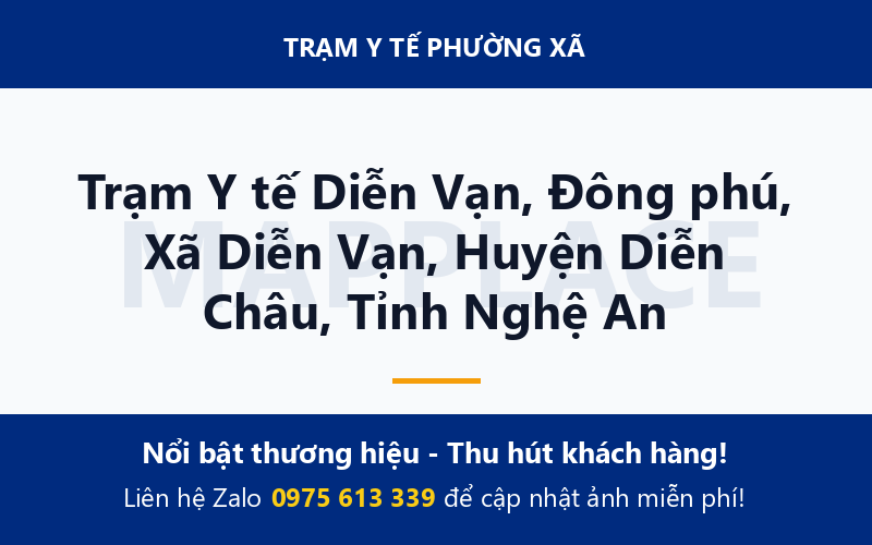 Trạm Y tế Diễn Vạn, Đông phú, Xã Diễn Vạn, Huyện Diễn Châu, Tỉnh Nghệ An