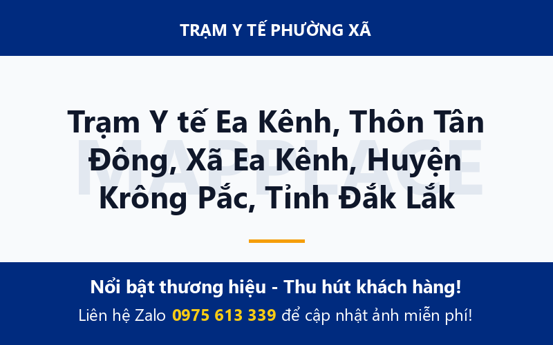 Trạm Y tế Ea Kênh, Thôn Tân Đông, Xã Ea Kênh, Huyện Krông Pắc, Tỉnh Đắk Lắk