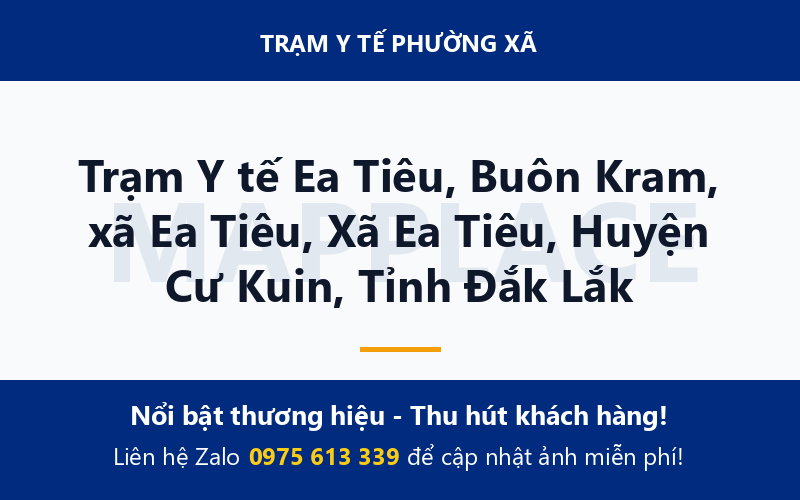 Trạm Y tế Ea Tiêu, Buôn Kram, xã Ea Tiêu, Xã Ea Tiêu, Huyện Cư Kuin, Tỉnh Đắk Lắk