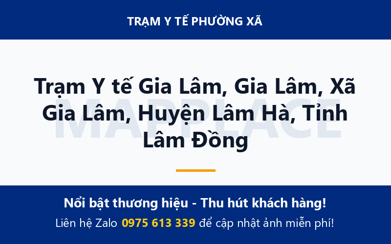 Trạm Y tế Gia Lâm, Gia Lâm, Xã Gia Lâm, Huyện Lâm Hà, Tỉnh Lâm Đồng