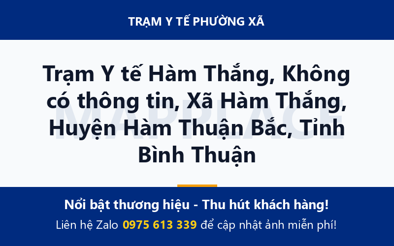 Trạm Y tế Hàm Thắng, Không có thông tin, Xã Hàm Thắng, Huyện Hàm Thuận Bắc, Tỉnh Bình Thuận