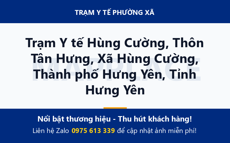 Trạm Y tế Hùng Cường, Thôn Tân Hưng, Xã Hùng Cường, Thành phố Hưng Yên, Tỉnh Hưng Yên
