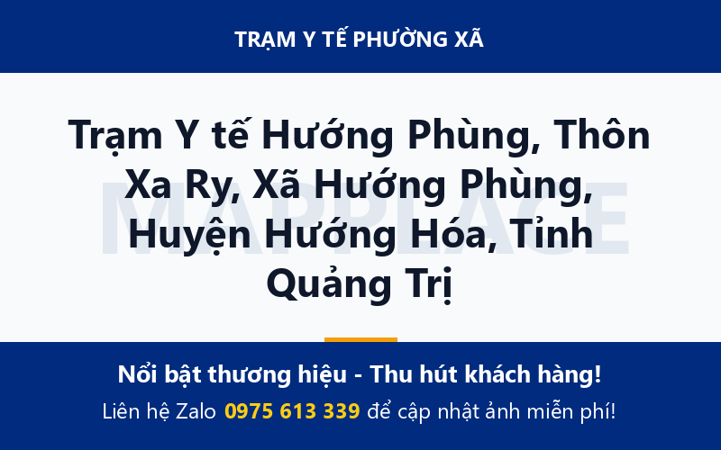 Trạm Y tế Hướng Phùng, Thôn Xa Ry, Xã Hướng Phùng, Huyện Hướng Hóa, Tỉnh Quảng Trị
