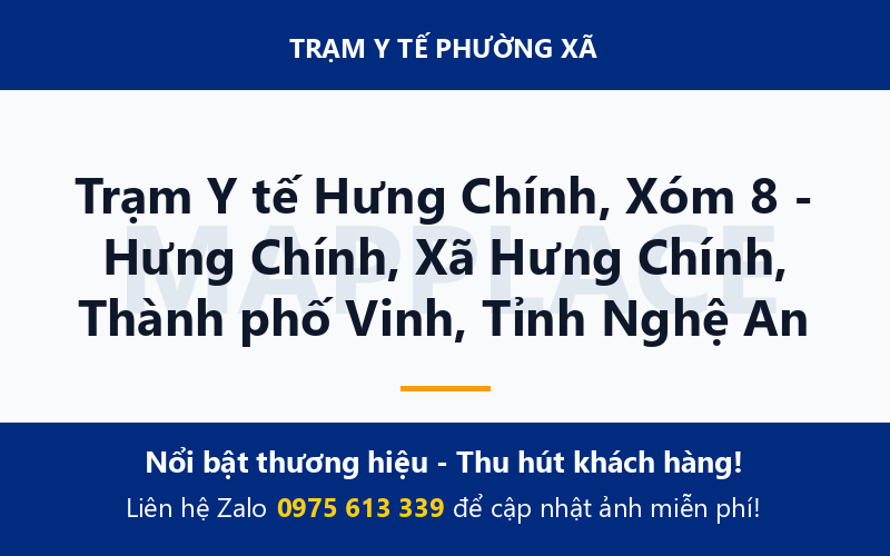 Trạm Y tế Hưng Chính, Xóm 8 - Hưng Chính, Xã Hưng Chính, Thành phố Vinh, Tỉnh Nghệ An