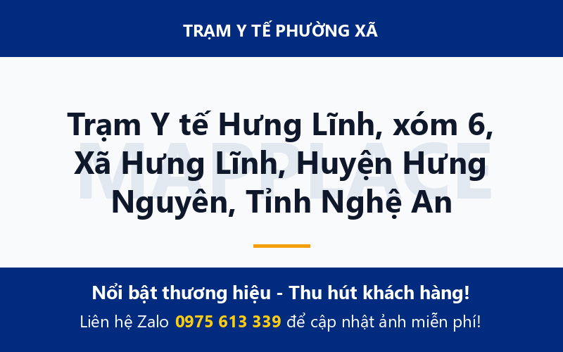 Trạm Y tế Hưng Lĩnh, xóm 6, Xã Hưng Lĩnh, Huyện Hưng Nguyên, Tỉnh Nghệ An