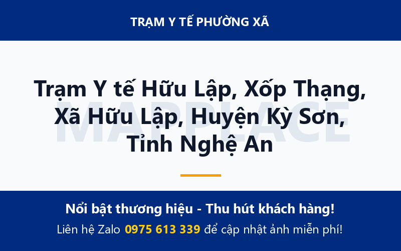 Trạm Y tế Hữu Lập, Xốp Thạng, Xã Hữu Lập, Huyện Kỳ Sơn, Tỉnh Nghệ An
