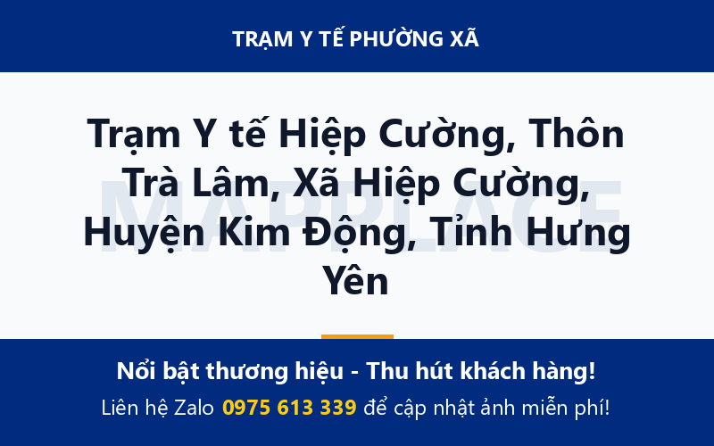Trạm Y tế Hiệp Cường, Thôn Trà Lâm, Xã Hiệp Cường, Huyện Kim Động, Tỉnh Hưng Yên