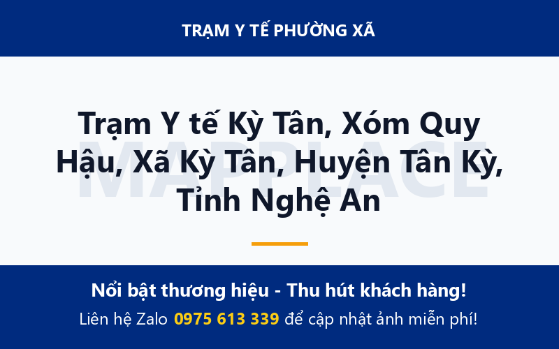 Trạm Y tế Kỳ Tân, Xóm Quy Hậu, Xã Kỳ Tân, Huyện Tân Kỳ, Tỉnh Nghệ An