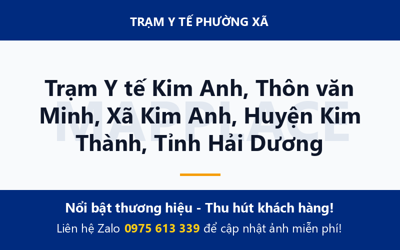 Trạm Y tế Kim Anh, Thôn văn Minh, Xã Kim Anh, Huyện Kim Thành, Tỉnh Hải Dương
