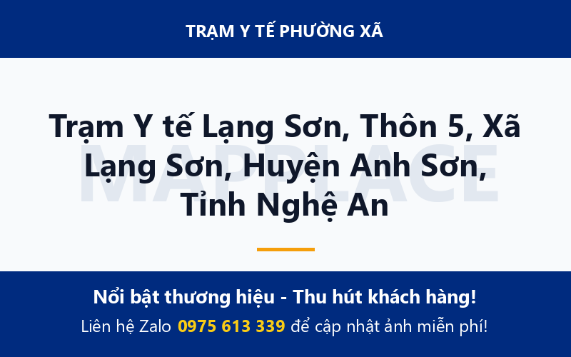 Trạm Y tế Lạng Sơn, Thôn 5, Xã Lạng Sơn, Huyện Anh Sơn, Tỉnh Nghệ An