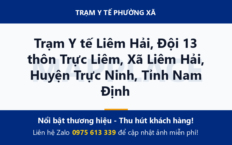 Trạm Y tế Liêm Hải, Đội 13 thôn Trực Liêm, Xã Liêm Hải, Huyện Trực Ninh, Tỉnh Nam Định
