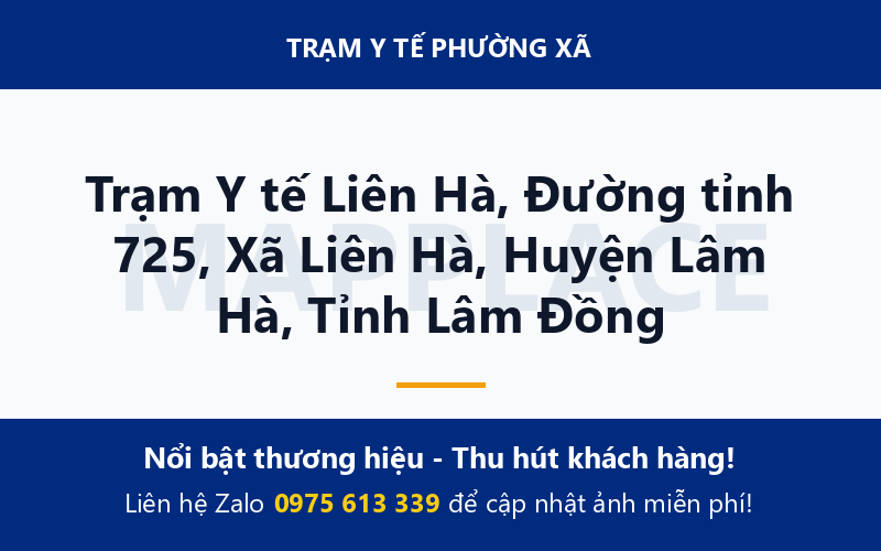 Trạm Y tế Liên Hà, Đường tỉnh 725, Xã Liên Hà, Huyện Lâm Hà, Tỉnh Lâm Đồng