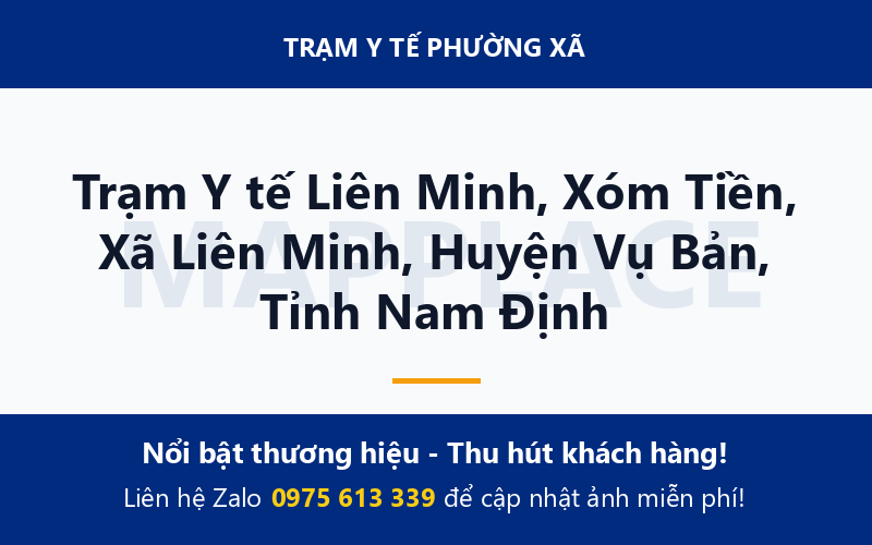 Trạm Y tế Liên Minh, Xóm Tiền, Xã Liên Minh, Huyện Vụ Bản, Tỉnh Nam Định