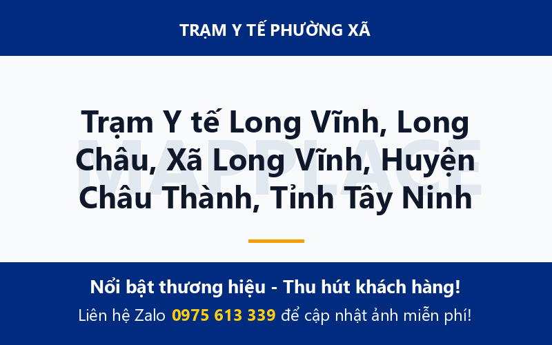 Trạm Y tế Long Vĩnh, Long Châu, Xã Long Vĩnh, Huyện Châu Thành, Tỉnh Tây Ninh