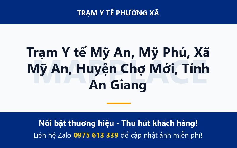 Trạm Y tế Mỹ An, Mỹ Phú, Xã Mỹ An, Huyện Chợ Mới, Tỉnh An Giang