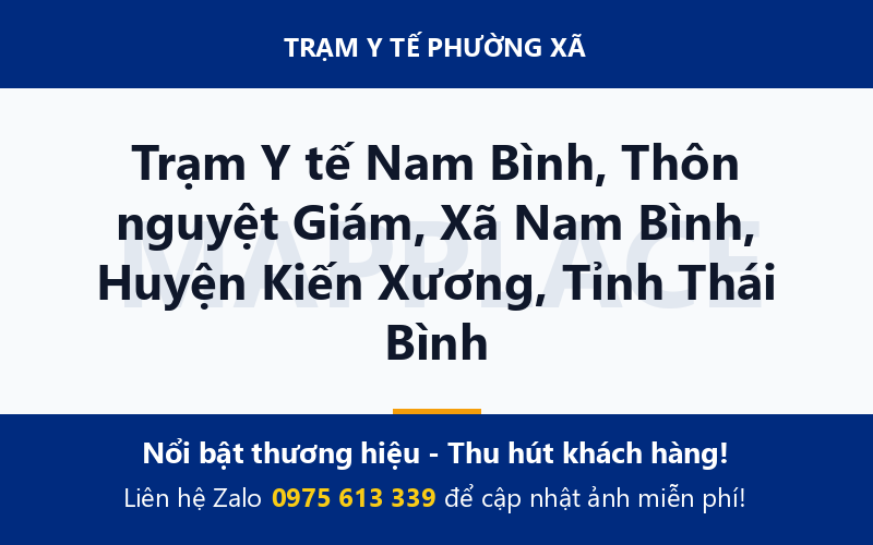 Trạm Y tế Nam Bình, Thôn nguyệt Giám, Xã Nam Bình, Huyện Kiến Xương, Tỉnh Thái Bình