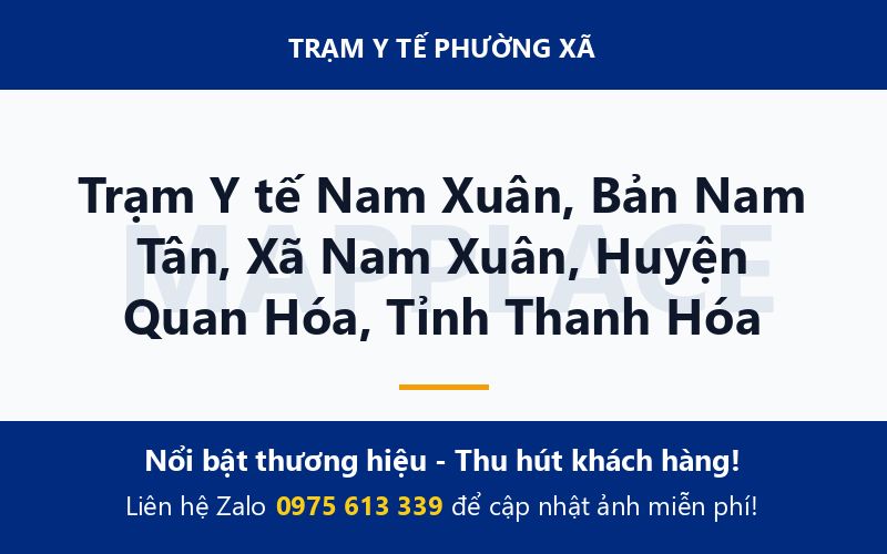 Trạm Y tế Nam Xuân, Bản Nam Tân, Xã Nam Xuân, Huyện Quan Hóa, Tỉnh Thanh Hóa