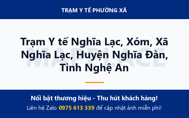 Trạm Y tế Nghĩa Lạc, Xóm, Xã Nghĩa Lạc, Huyện Nghĩa Đàn, Tỉnh Nghệ An