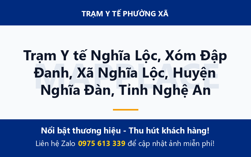 Trạm Y tế Nghĩa Lộc, Xóm Đập Đanh, Xã Nghĩa Lộc, Huyện Nghĩa Đàn, Tỉnh Nghệ An