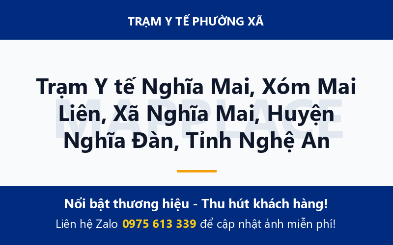 Trạm Y tế Nghĩa Mai, Xóm Mai Liên, Xã Nghĩa Mai, Huyện Nghĩa Đàn, Tỉnh Nghệ An