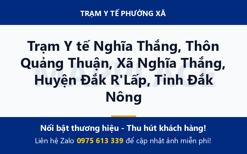 Trạm Y tế Nghĩa Thắng, Thôn Quảng Thuận, Xã Nghĩa Thắng, Huyện Đắk R'Lấp, Tỉnh Đắk Nông