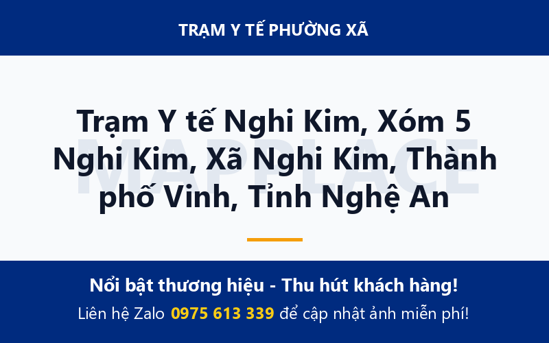 Trạm Y tế Nghi Kim, Xóm 5 Nghi Kim, Xã Nghi Kim, Thành phố Vinh, Tỉnh Nghệ An