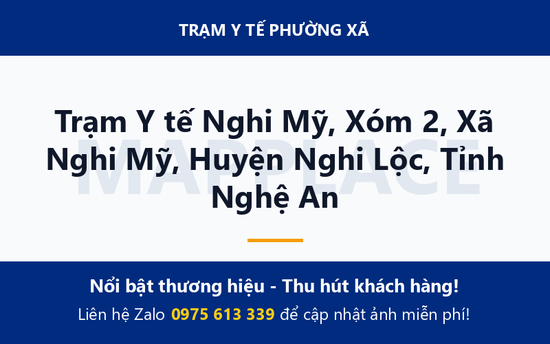 Trạm Y tế Nghi Mỹ, Xóm 2, Xã Nghi Mỹ, Huyện Nghi Lộc, Tỉnh Nghệ An