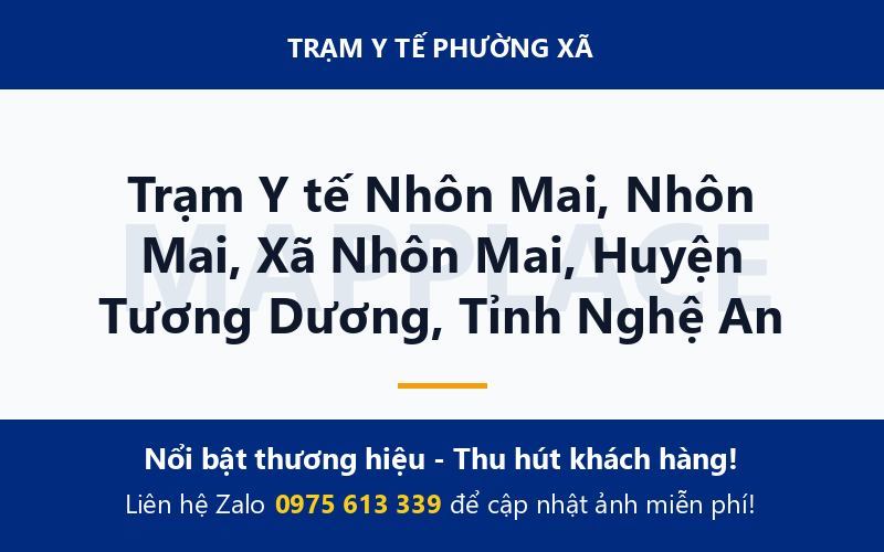 Trạm Y tế Nhôn Mai, Nhôn Mai, Xã Nhôn Mai, Huyện Tương Dương, Tỉnh Nghệ An