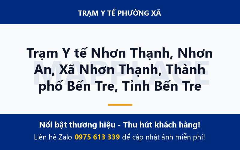 Trạm Y tế Nhơn Thạnh, Nhơn An, Xã Nhơn Thạnh, Thành phố Bến Tre, Tỉnh Bến Tre